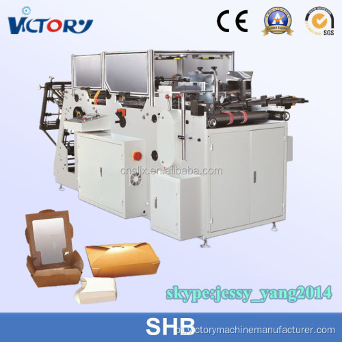 Máquina automática para fabricação de caixas de farinha de papel